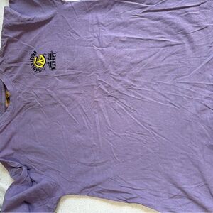 UO Chinatown Market Purple Graphic Tee with Small Chest Logo